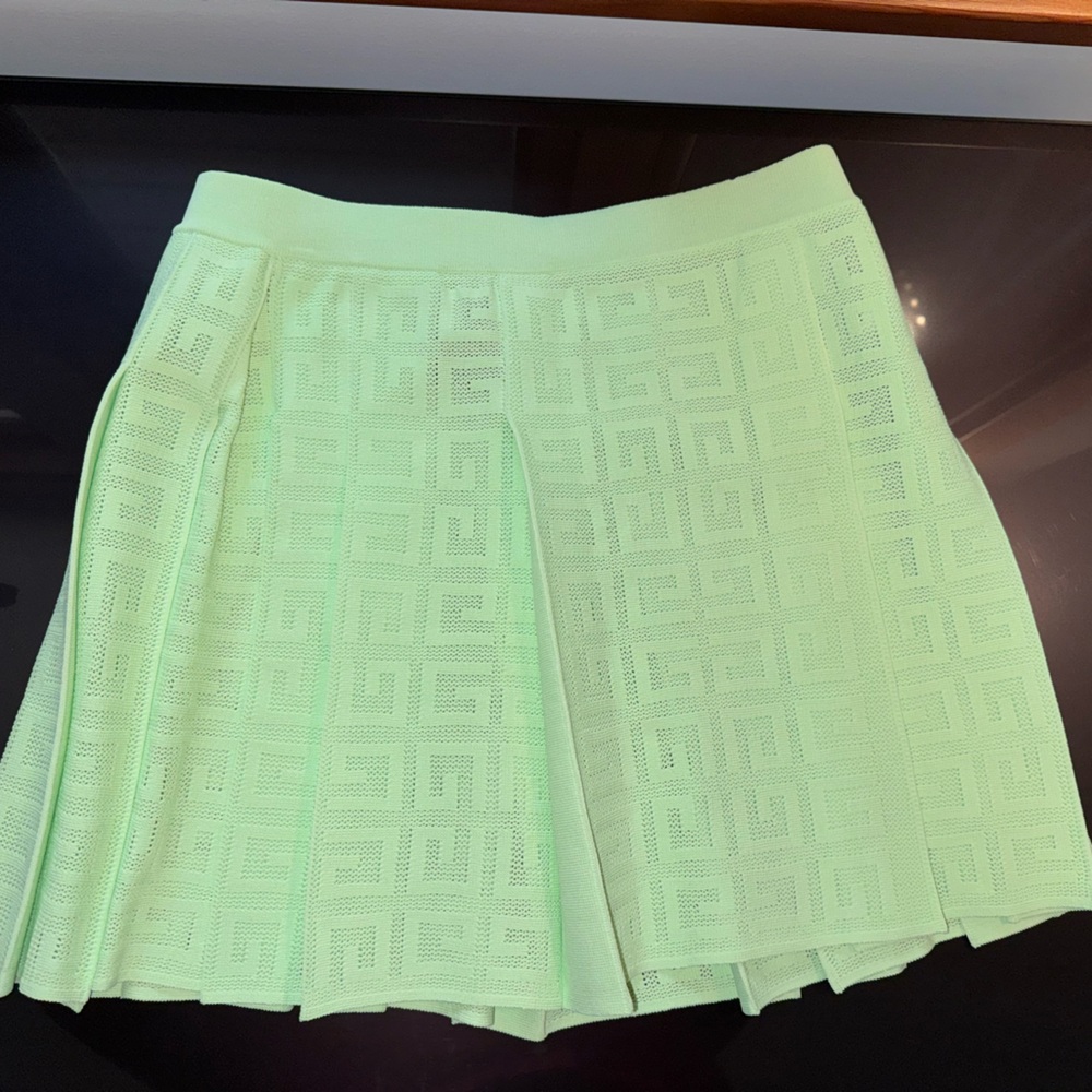 Green Givenchy Tennis Skirt